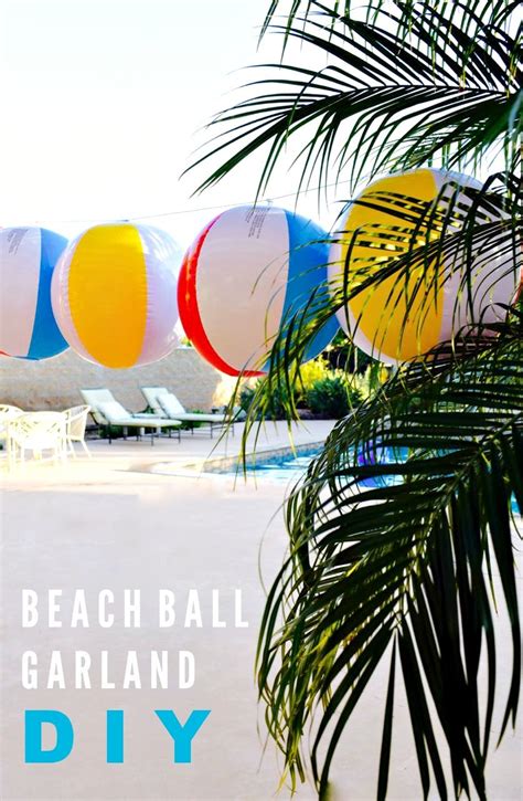 Beach Ball Garland DIY Beach Themed Party Diy Garland Beach Ball
