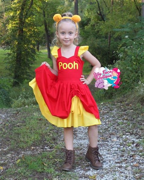 girls winnie the pooh inspired birthday party costume pageant dress outfit dress outfits