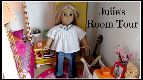 american girl doll julie s bedroom tour doll room decor idea youtube