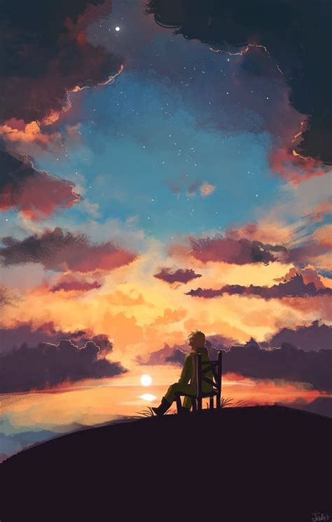 Sunset Anime Scenery Sky Art Anime Scenery Wallpaper