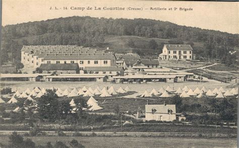 Military Camp De La Courtine World War 1 Vintage Postcard 0706