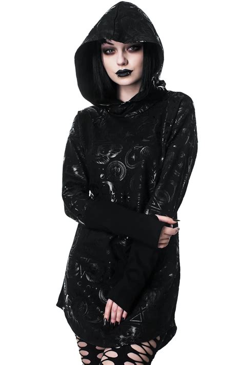 Lift The Veil Hood Tunic Shop Now Killstar Us