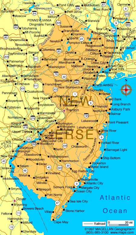 New Jersey Map As Including The Best Maps In The World 1
