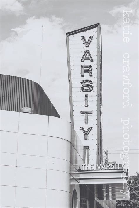The Varsity Atlanta Georgia North Avenue Black And White Photo Etsy