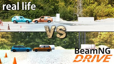 Beamngdrive Vs Real Life Physics And Damage Comparison Youtube