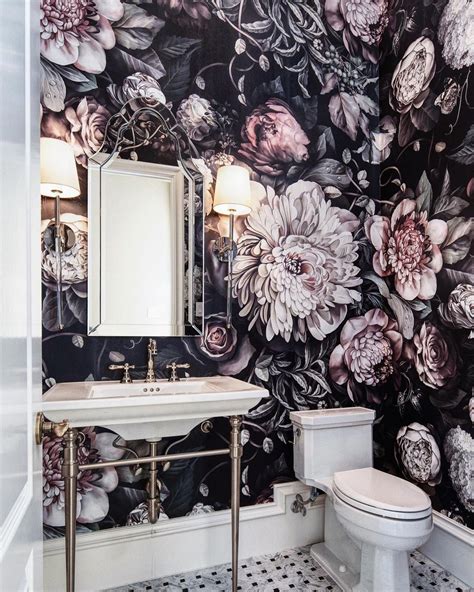 List Of Floral Bathroom Wallpaper Design Ideas References