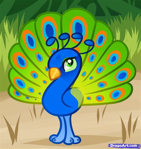 There are easy pictures to draw everywhere you look. How to Draw a Peacock for Kids, Step by Step, Animals For Kids, For Kids, FREE Online Drawing ...