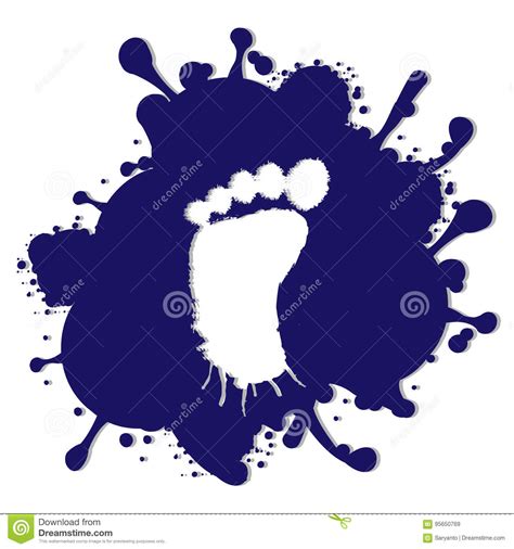 Grunge Style Feet Stock Vector Illustration Of Isolated 95650769