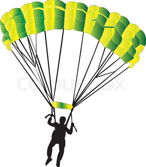 Parachutist Eps Stock Vector Colourbox
