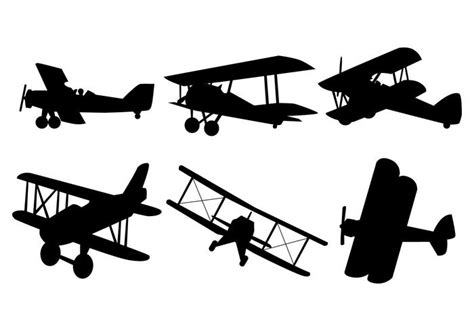 Vintage Airplane Silhouette Free Download On Clipartmag