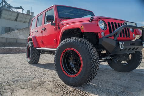 Red Rock Mind Boggling Jeep Wrangler On Fuel Beadlock Wheels — Carid