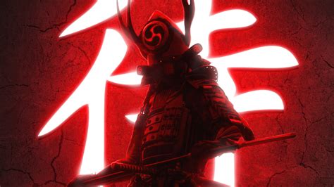 1600x900 Ninja With Swords Red 5k 1600x900 Resolution Hd 4k Wallpapers