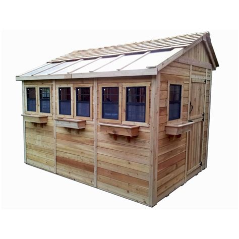 Outdoor Living Today Sunshed Ssgs812 Wooden 8 Ft X 12 Ft Ranch Shed