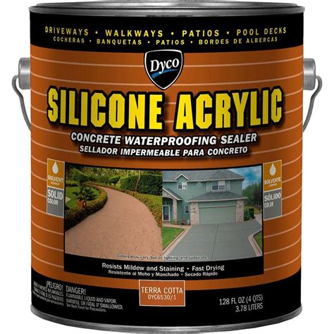 Dyco Silicone Acrylic 1 Gal Terra Cotta Exterior Opaque Concrete