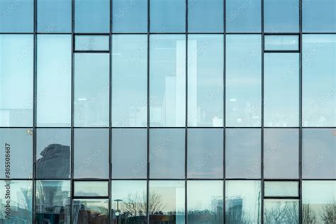 Glass Facade Texture Of A Modern Office Building High Tech Architecture Elements Of Urban