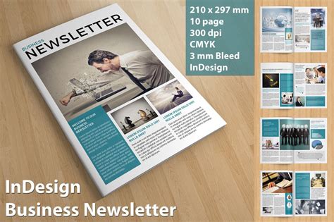 Business Newsletter Creative Brochure Templates ~ Creative Market