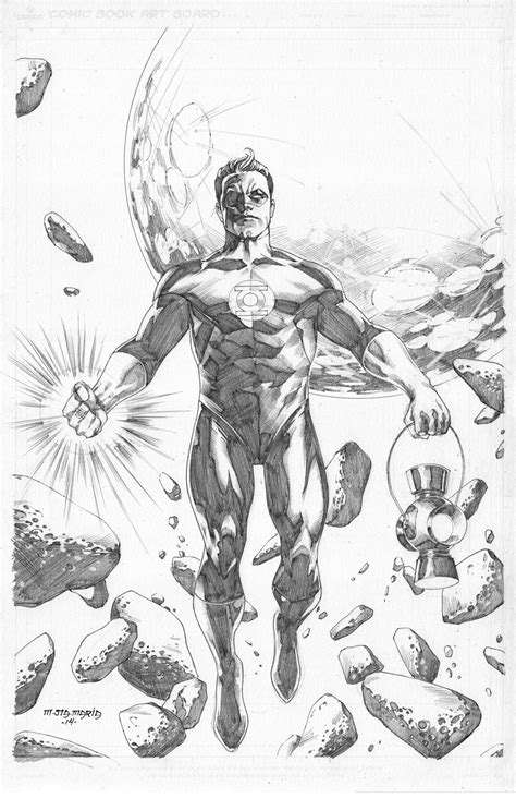 Green Lantern By Michael Sta Maria Drawing Superheroes Dc Comics Superheroes Comic Book Style