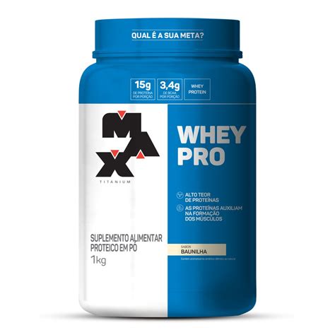 Whey Pro Kg Pote Max Titanium Whey Protein Shopee Brasil