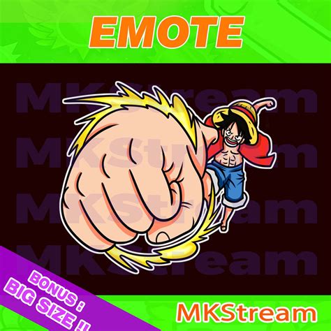 Artstation Twitch Emotes Luffy Gear 3 Punch Pistol Artworks