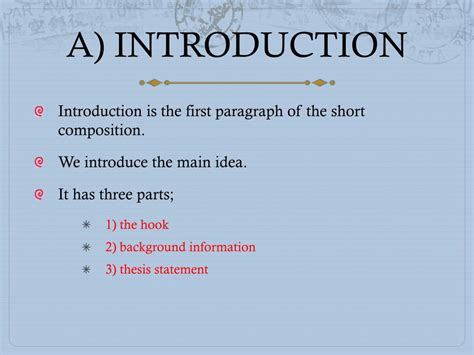 Ppt The Parts Of A Short Composition Powerpoint Presentation Free