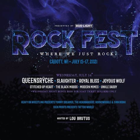 Bandsintown Wildstreet Tickets Rock Fest Jul 16 2021