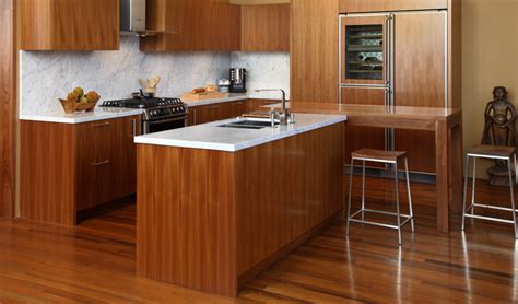Walnut Flat Panel Kitchen Cabinetry Bay Area Berkeley Mills