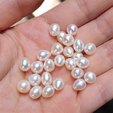 5 8mm Undrilled Pearl Loose Freshwater Pearl Natural Pearls Etsy