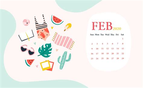 These word calendars are editable and. February 2020 Desktop Calendar Wallpaper in 2020 | Desktop ...