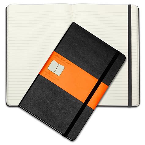 Moleskine Classic Hard Cover Notebook Large Ruled Black Peters Of