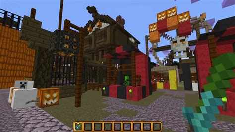 Minecraft Επίσκεψη στο λουνα παρκ του τρομου Halloween Mash Up Pack