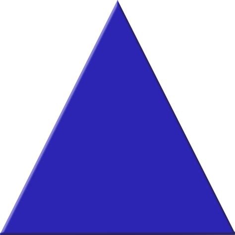 Blue Triangle Png Transparent Background Free Download 42401