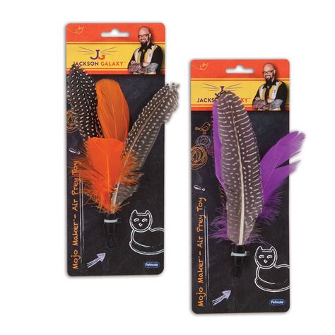 Constructed from durable denim and sisal midsection. Feather Refill for Jackson Galaxy Air Prey Mojo Maker Wand ...