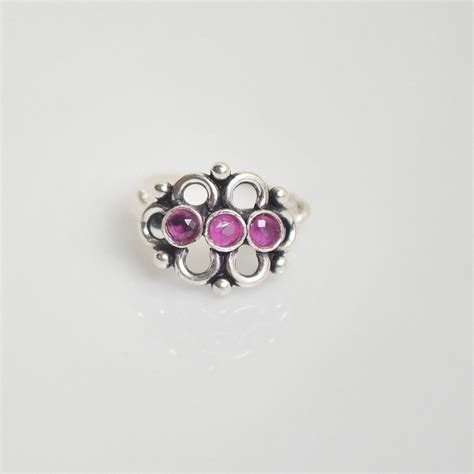 Lovely Stone Silver Nose Pin Flower Nose Ring Nose Pin And Clip