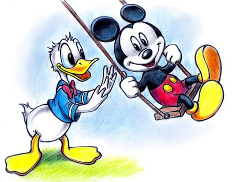 Mickey Mouse And Donald Duck By Zdrer456 On Deviantart