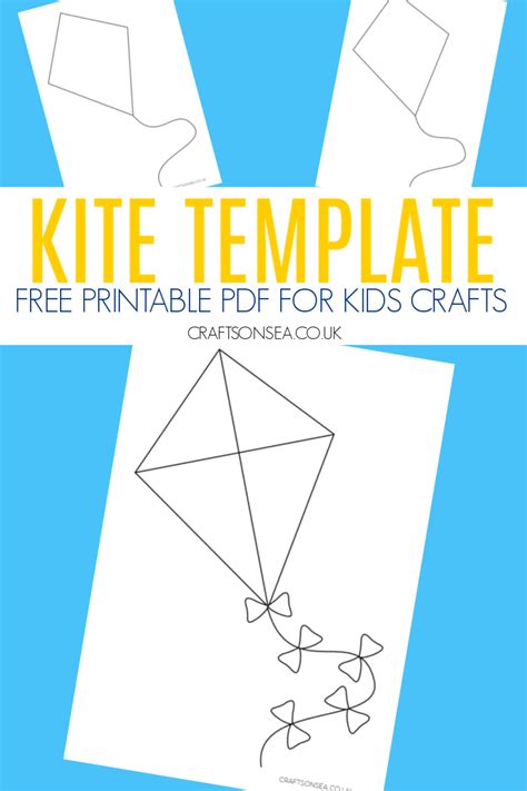 Kite Template Free Printable Pdf Kite Template Kites Preschool