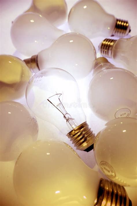 One Bright Light Bulb Stock Image Image Of Concepts Bright 4644405