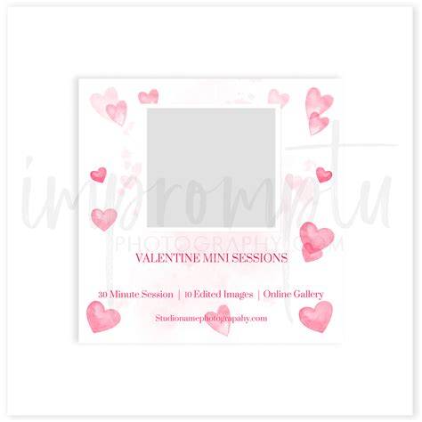 Free Valentine Mini Session Sample Template — Impromptu Photography