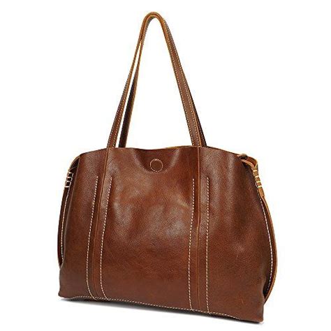 On Clearance S Zone Women Vintage Genuine Leather Tote Shoulder Bag