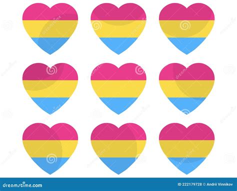 Set Of 34 Lgbt Sexual And Gender Tendencies Pride Flags Cartoon Vector