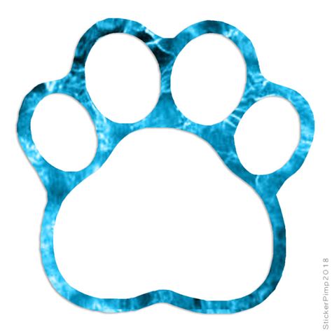 Dog Paw Print Cute Decal Sticker Choose Pattern Size 213 £251