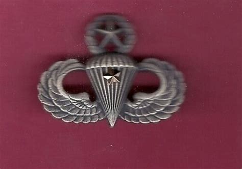 Master Airborne Or Parachutist Combat Badge 1st Jump 1st Award Usa Made