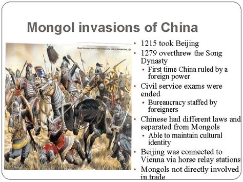Mongol Invasions Learning Goal 3 Describe The Changes