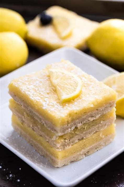 This is the perfect low carb dessert and a serving has less than 2g net 5 how many carbs are in lemons? Keto Lemon Bars - BEST Low Carb Sugar Free Lemon Recipe