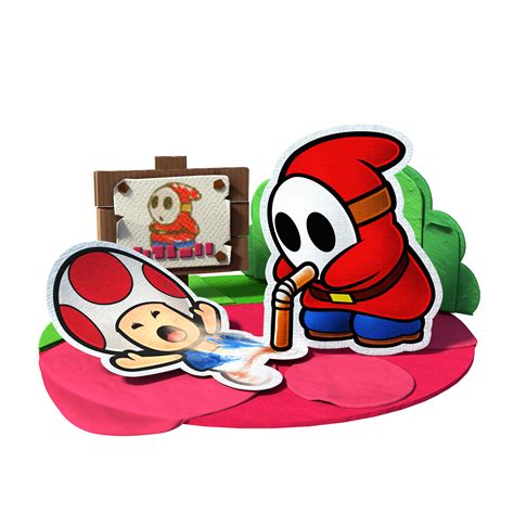 580x834 colorings paper mario coloring page free printable coloring pages. Paper Mario: Color Splash - Mario and Shy Guy share a ...