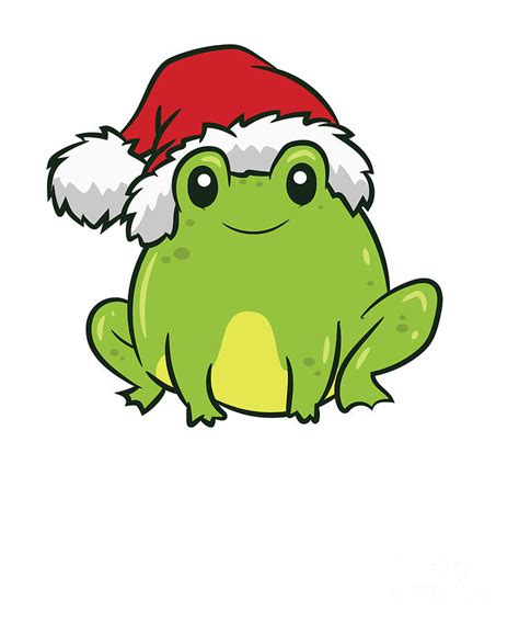 Cute Frog With Santa Hat Funny Frogs Lover Christmas Tapestry Textile