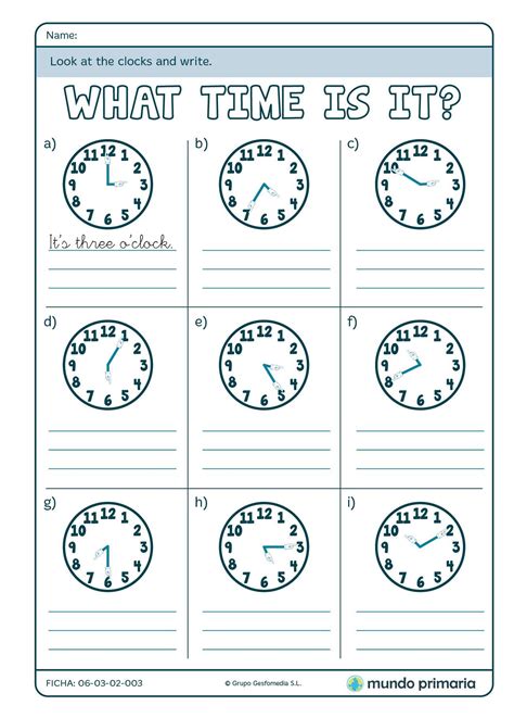 Atividades Sobre Horas Em Inglês 4 Ano