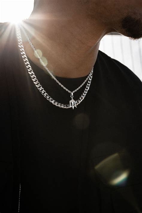 Men’s Necklace Length Guide How To Wear A Necklace With Class In 2020 Mens Accessories