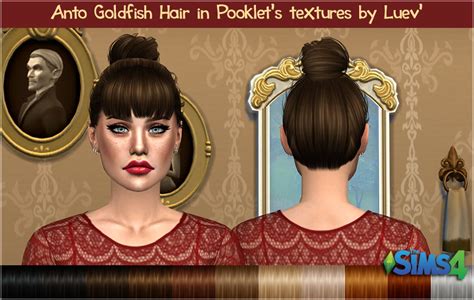 Mertiuza Anto`s Goldfish Hair Retextured Sims 4 Hairs
