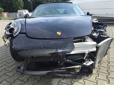 Crashed Porsche 911 Turbo S Looks Like A T Rex Tore Its Side