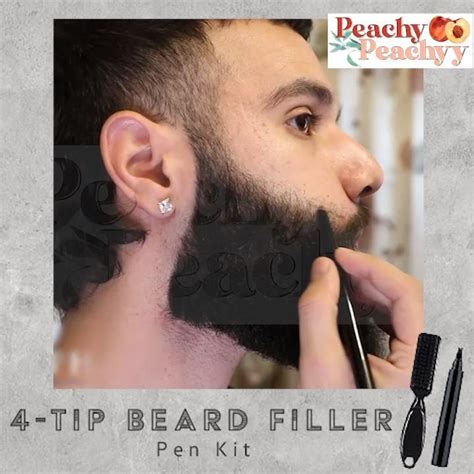 4 Tip Beard Filler Pen Kit Video Pen Kits Beard Tips Beard Growth Kit